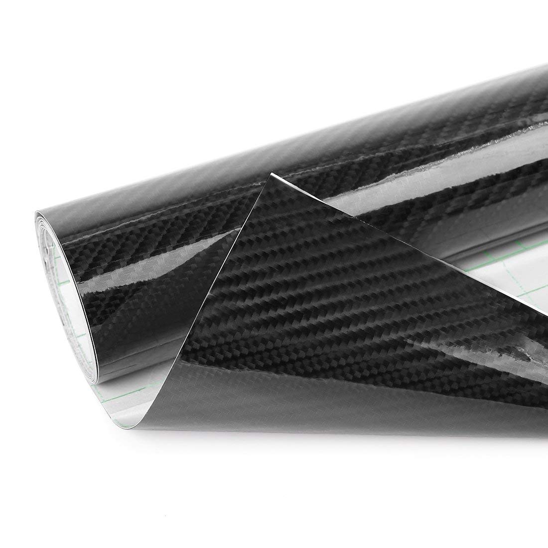 300 x 50 cm 6D Carbon Fiber Vinyl Folie Auto Folie Folie Schwarz von N/D