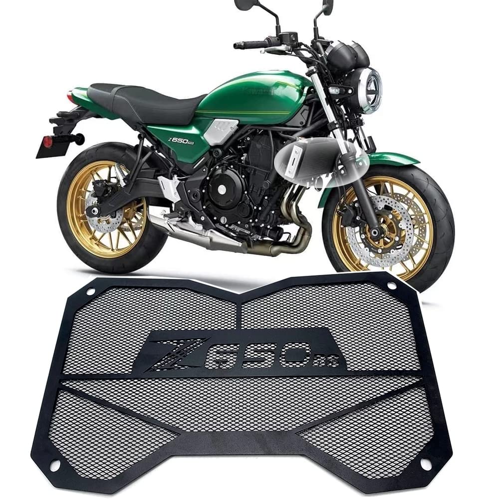 Kühlergrill Schutzabdeckung Schutz Kompatibel mit Für Kawasaki Z650RS 2021 2022 Motorrad Netz Schutz, Schwarz von N\D