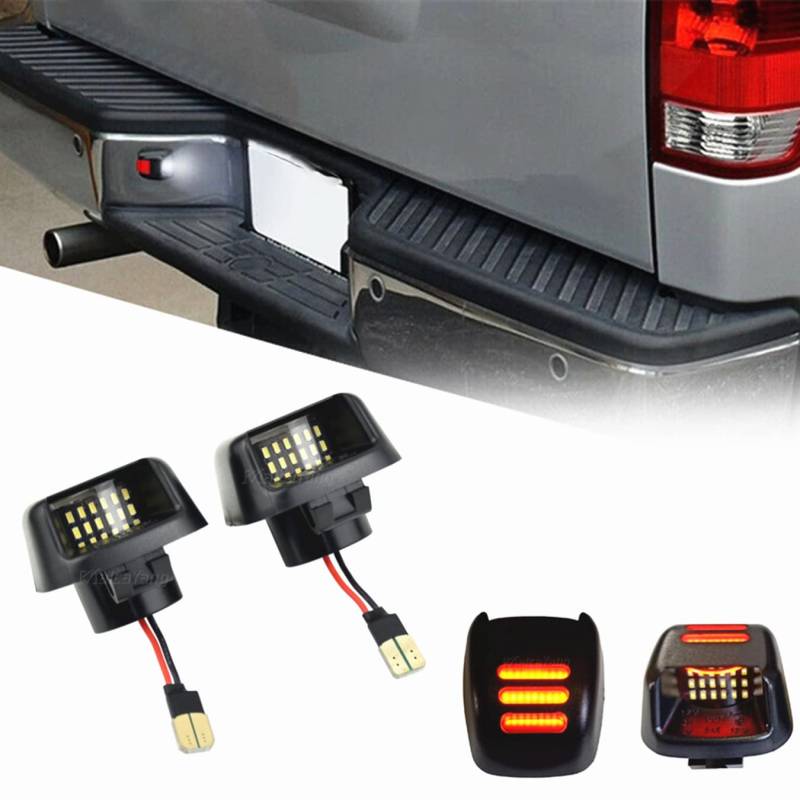 1 Paar Nummernschild-LED-Leuchten für N/issan Navara D40 Frontier A/rmada Titan Xterra für S/uzuki Equator Autozubehör von DHCN