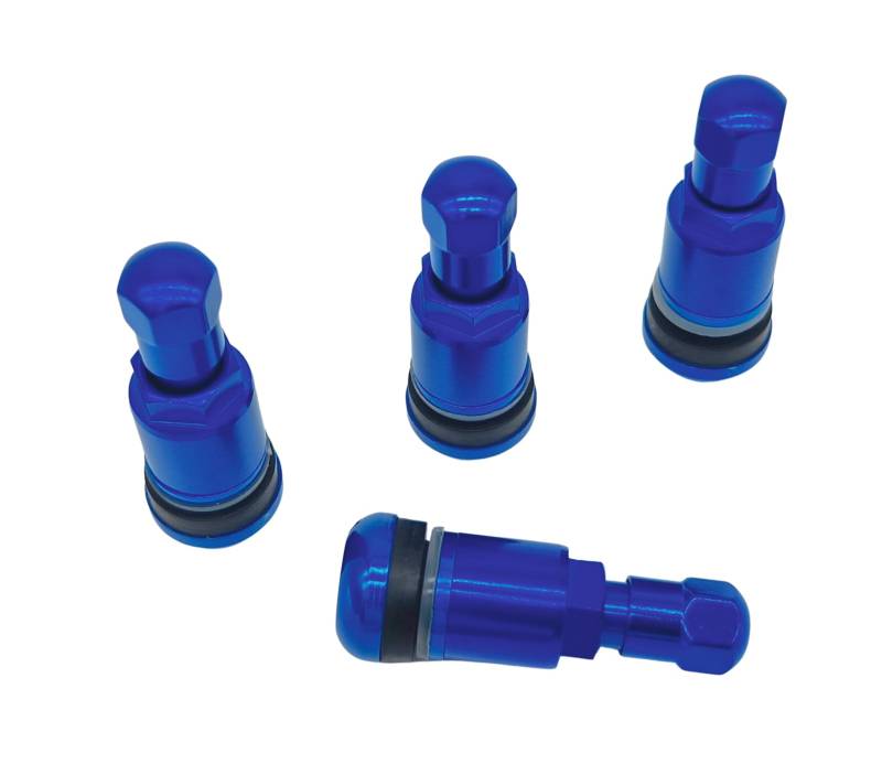 NAAA 4X Aluventile PKW Metallventil 11,3mm Leicht Felgenventile (Blau) von NAAA