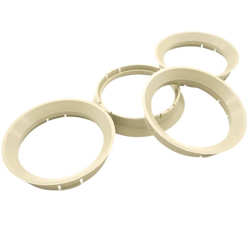 NAAA 4X Zentrierringe 64,0-57,1 | 64.0 auf 57.1 | kompatibel mit Borbet | Beige von NAAA