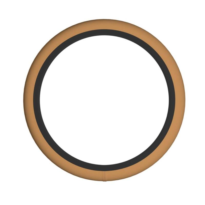Einfarbige, braune Lenkradhülle, Auto-Lenkradschutz, rutschfester Griff für Männer und Frauen, 37 - 48 cm (14,5 - 15 Zoll) von NABEAR