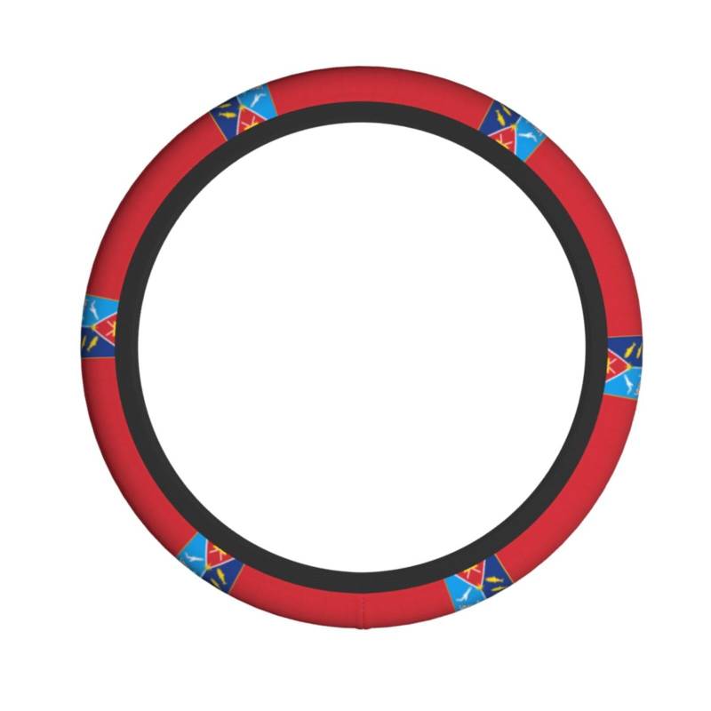 Flagge von Magadan Lenkradbezug, Auto-Lenkradschutz, rutschfester Griff für Männer und Frauen, 37,8 - 48,1 cm von NABEAR