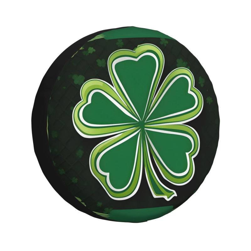 Happy St Patrick's Day Reifenabdeckung, Allwetterschutz für Anhänger, SUV, LKW und mehr, 35,6 cm, 40,6 cm, 43,2 cm, 43,2 cm von NABEAR