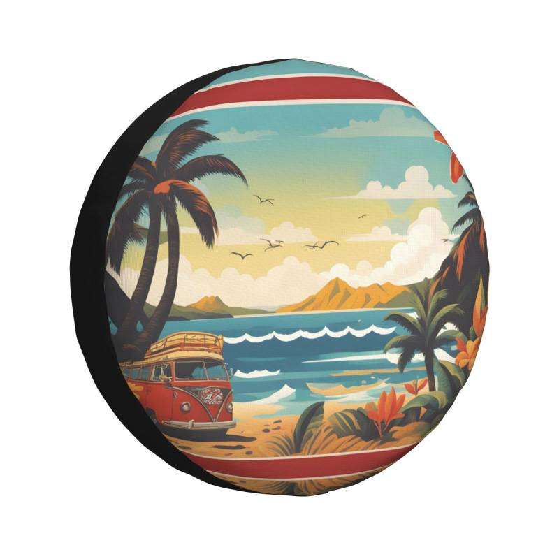 Hawaiianische Sprüche, Radabdeckung, Allwetterschutz für Anhänger, SUV, LKW und mehr, 35,6 cm, 40,6 cm, 43,2 cm, 43,2 cm von NABEAR