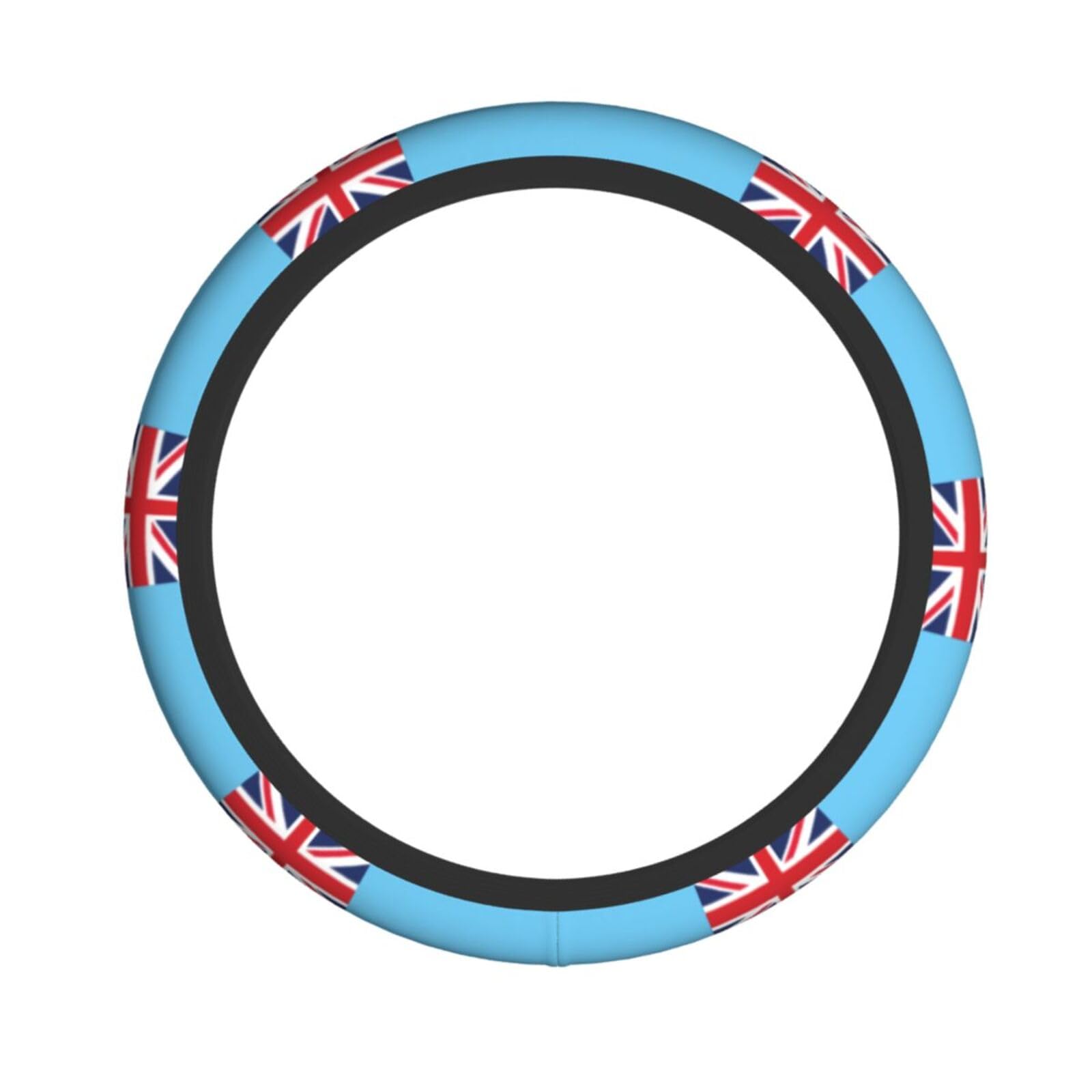 Lenkradbezug mit Fidschi-Flagge, Auto-Lenkradschutz, rutschfester Griff für Männer und Frauen, 37,8–48,1 cm Lenkradbezug mit Fidschi-Flagge, Auto-Lenkradschutz, rutschfester Griff für Männer und Frauen, 37,8–48,1 cm von NABEAR