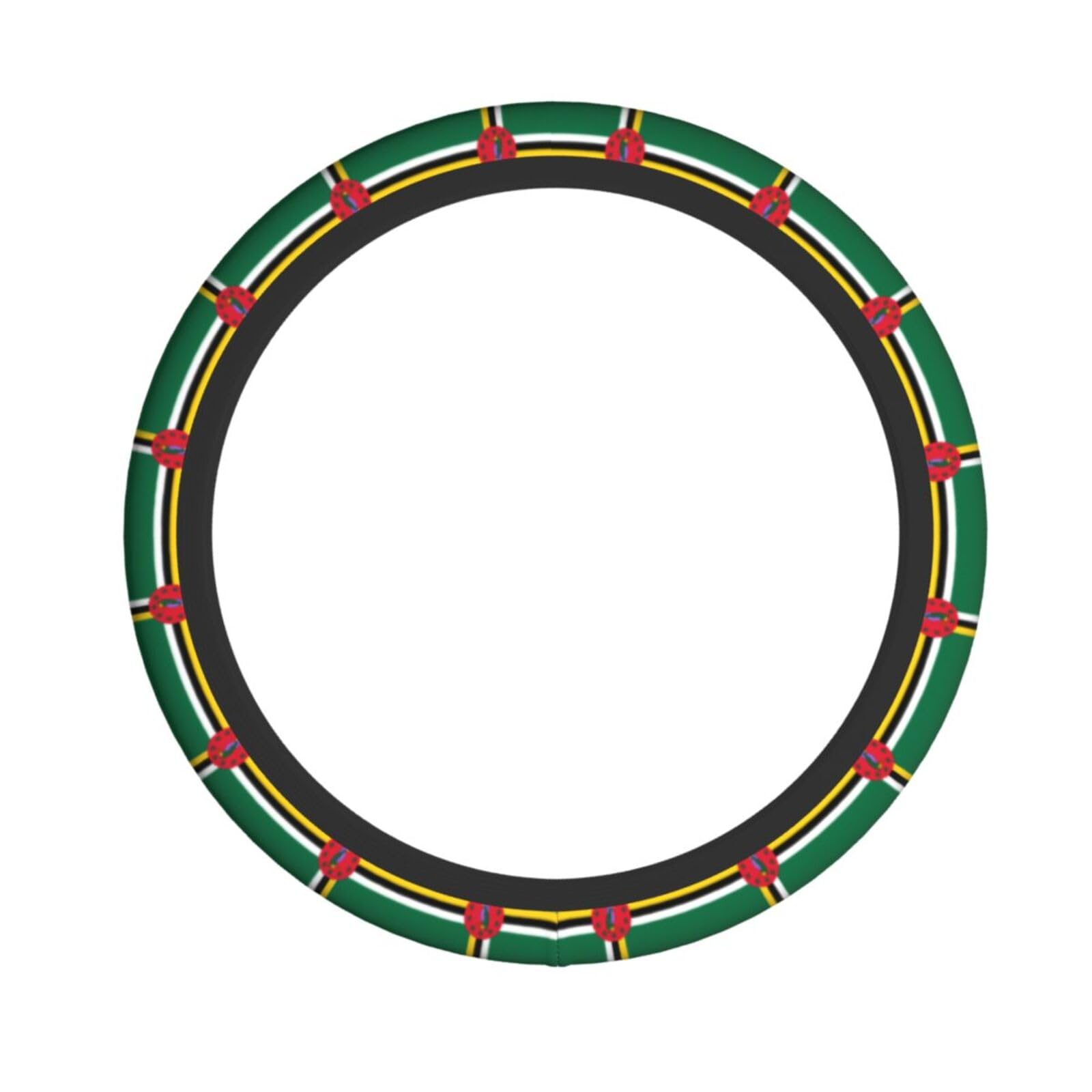 Lenkradbezug mit Flagge der Commonwealth of Dominica, Auto-Lenkradschutz, rutschfester Griff für Männer und Frauen, 14,5–15 Lenkradbezug mit Flagge der Commonwealth of Dominica, Auto-Lenkradschutz, rutschfester Griff für Männer und Frauen, 14,5–15 von NABEAR