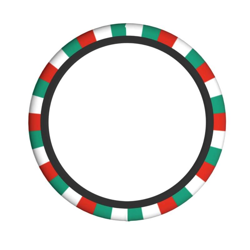 Lenkradhülle mit bulgarischer Flagge, Auto-Lenkradschutz, rutschfester Griff für Männer und Frauen, 37,5–48,1 cm von NABEAR