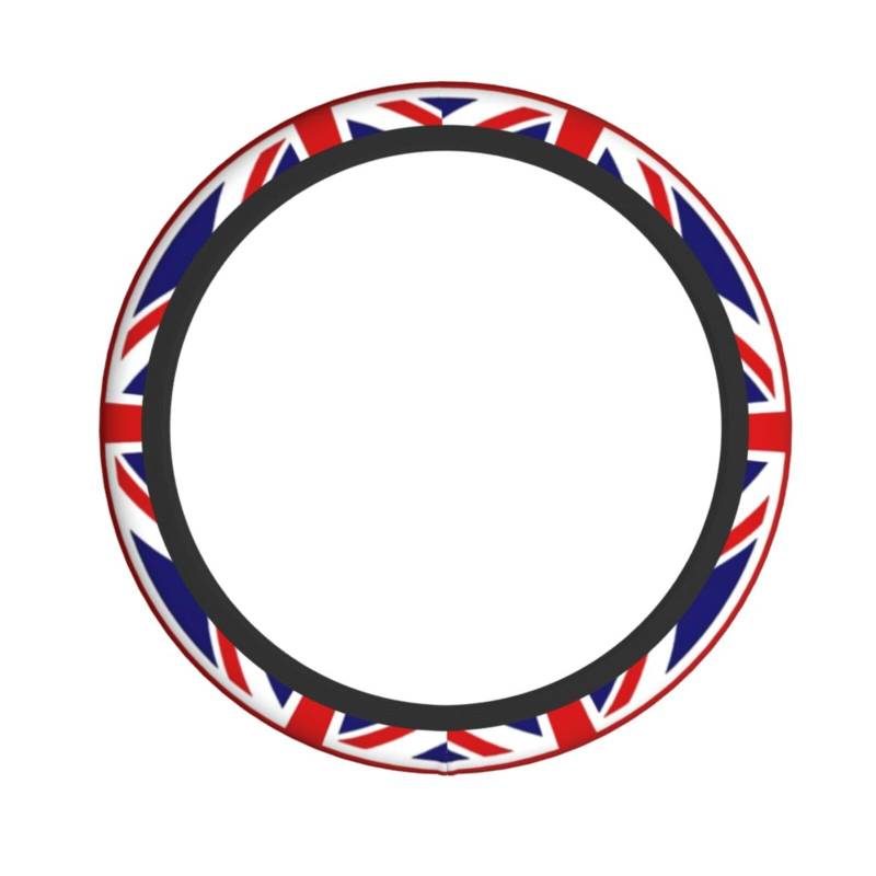 NABEAR Lenkradbezug mit UK-Flagge, Auto-Lenkradschutz, rutschfester Griff für Männer und Frauen, 37,5–48,1 cm von NABEAR