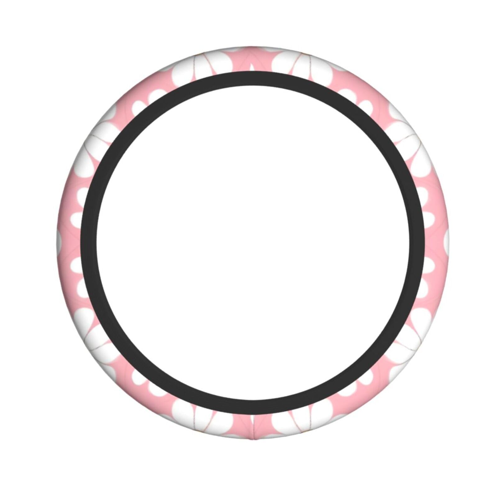 NABEAR Lenkradhülle, weiße Chrysanthemen-Texturdiagramm, Lenkradschutz, rutschfester Griff für Männer und Frauen, 37,8 - 48,1 cm NABEAR Lenkradhülle, weiße Chrysanthemen-Texturdiagramm, Lenkradschutz, rutschfester Griff für Männer und Frauen, 37,8 - 48,1 cm von NABEAR