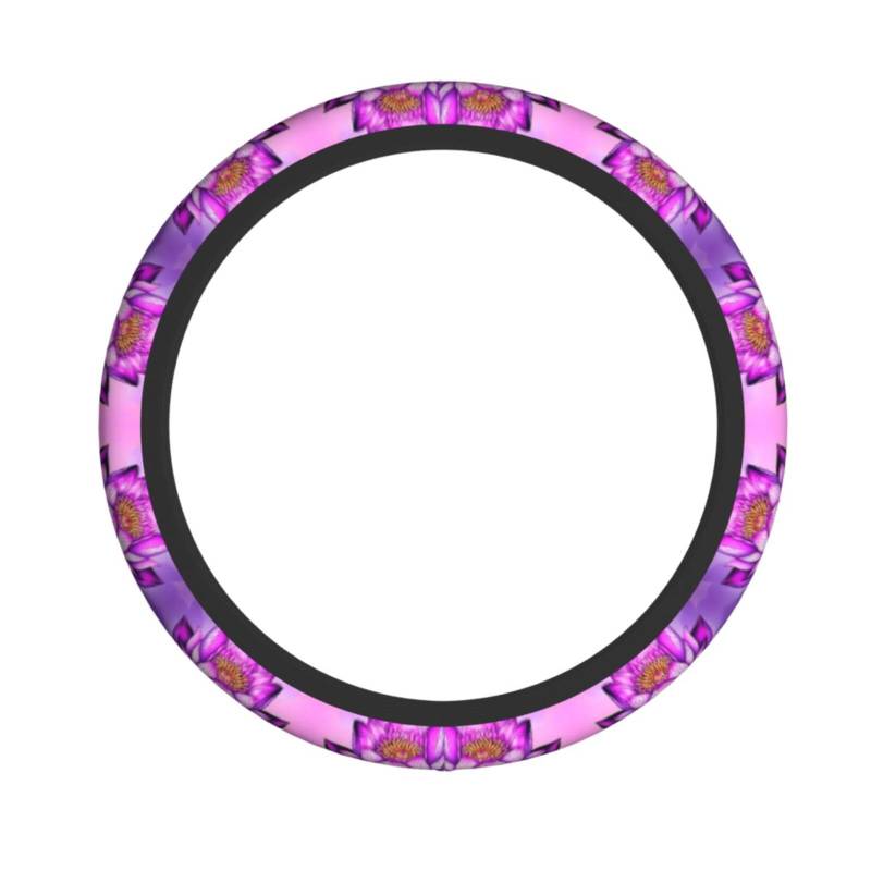 NABEAR Lotus-Lenkradbezug, Auto-Lenkradschutz, rutschfester Griff für Damen und Herren, Größe 37 - 48, Violett von NABEAR