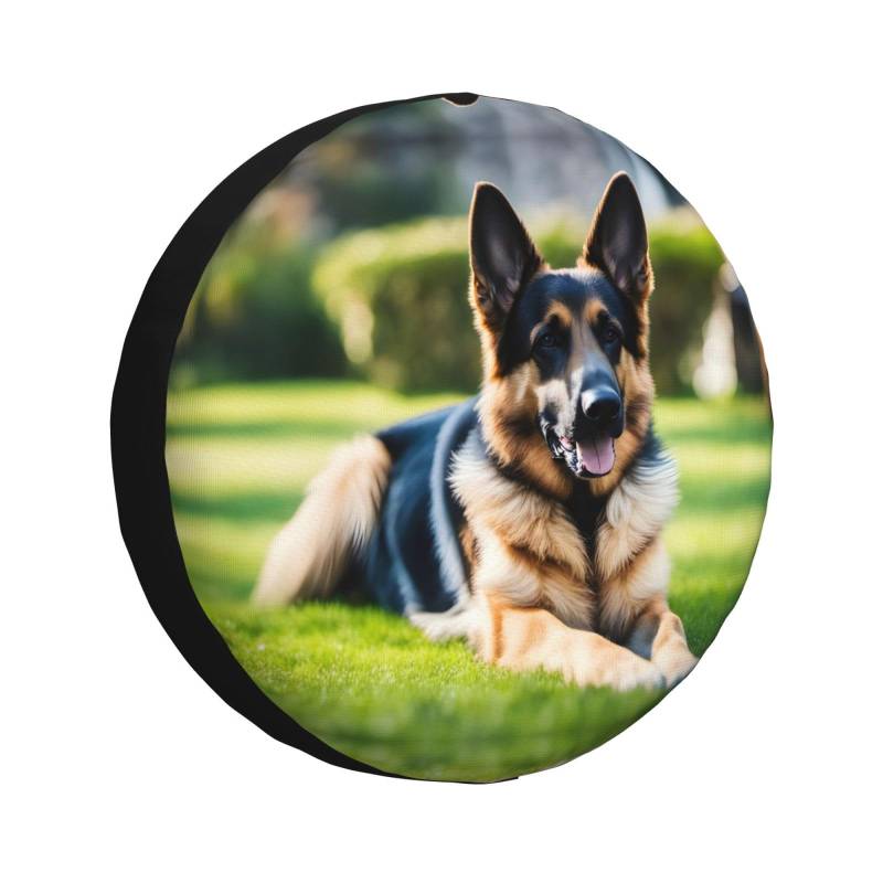 Reifenabdeckung für Deutscher Schäferhund, Allwetterschutz für Anhänger, SUV, LKW und mehr, 35,6 cm, 40,6 cm, 43,2 cm, 43,2 cm von NABEAR