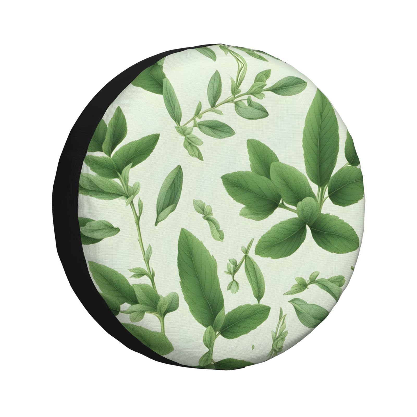 Reifenabdeckung mit grünen Blumen, Kräutersalbei, Blätter und Zweige, Allwetterschutz für Anhänger, SUV, LKW und mehr, 35,6 cm, 35,6 cm, 40,6 cm, 43,2 cm Reifenabdeckung mit grünen Blumen, Kräutersalbei, Blätter und Zweige, Allwetterschutz für Anhänger, SUV, LKW und mehr, 35,6 cm, 35,6 cm, 40,6 cm, 43,2 cm von NABEAR