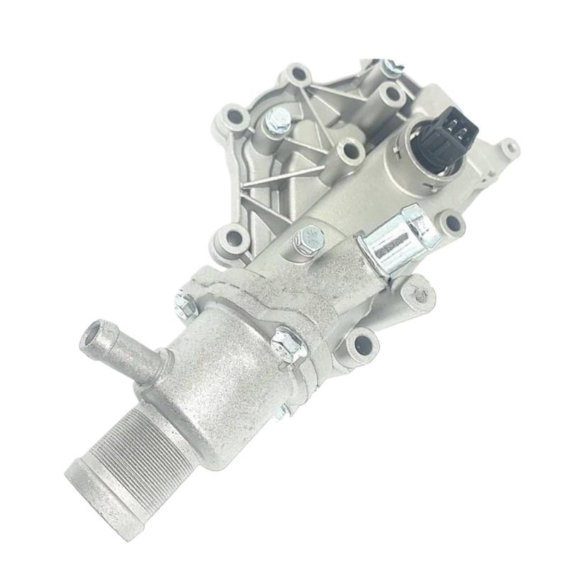 Thermostat Beste 8200561434 8200158269 Auto Aluminium Thermostat Gehäuse Wasserrohr Kühlmittel Outlet Für Renault Megane Clio Laguna Scenic Wind Motor Thermostat(Hole) von NADCFN