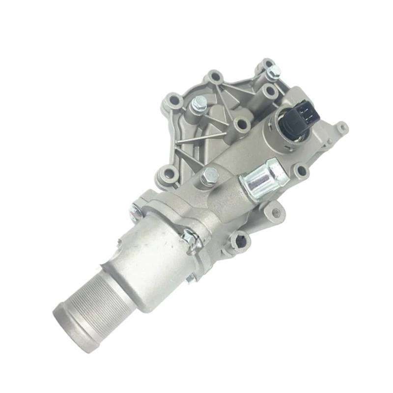 Thermostat Beste 8200561434 8200158269 Auto Aluminium Thermostat Gehäuse Wasserrohr Kühlmittel Outlet Für Renault Megane Clio Laguna Scenic Wind Motor Thermostat(No Hole) von NADCFN