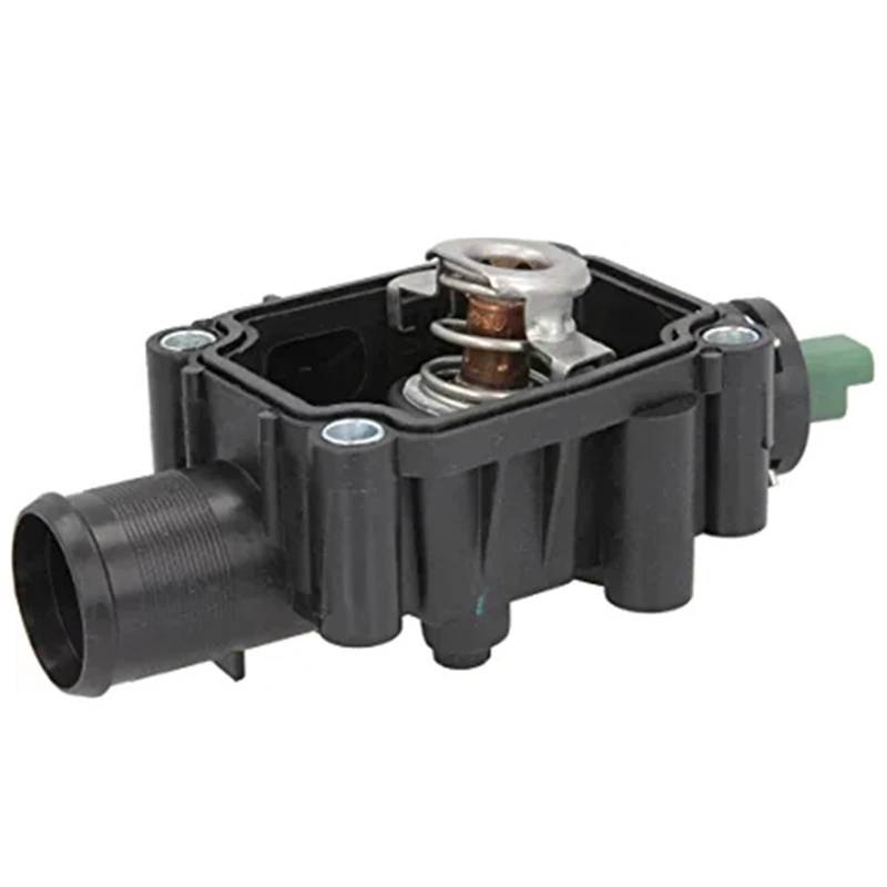 Thermostat Thermostat mit Gehäuse und Sensor für Citroen C3 passend für Peugeot 206 307 1.4 1.6 9647265980 Motor Thermostat von NADCFN