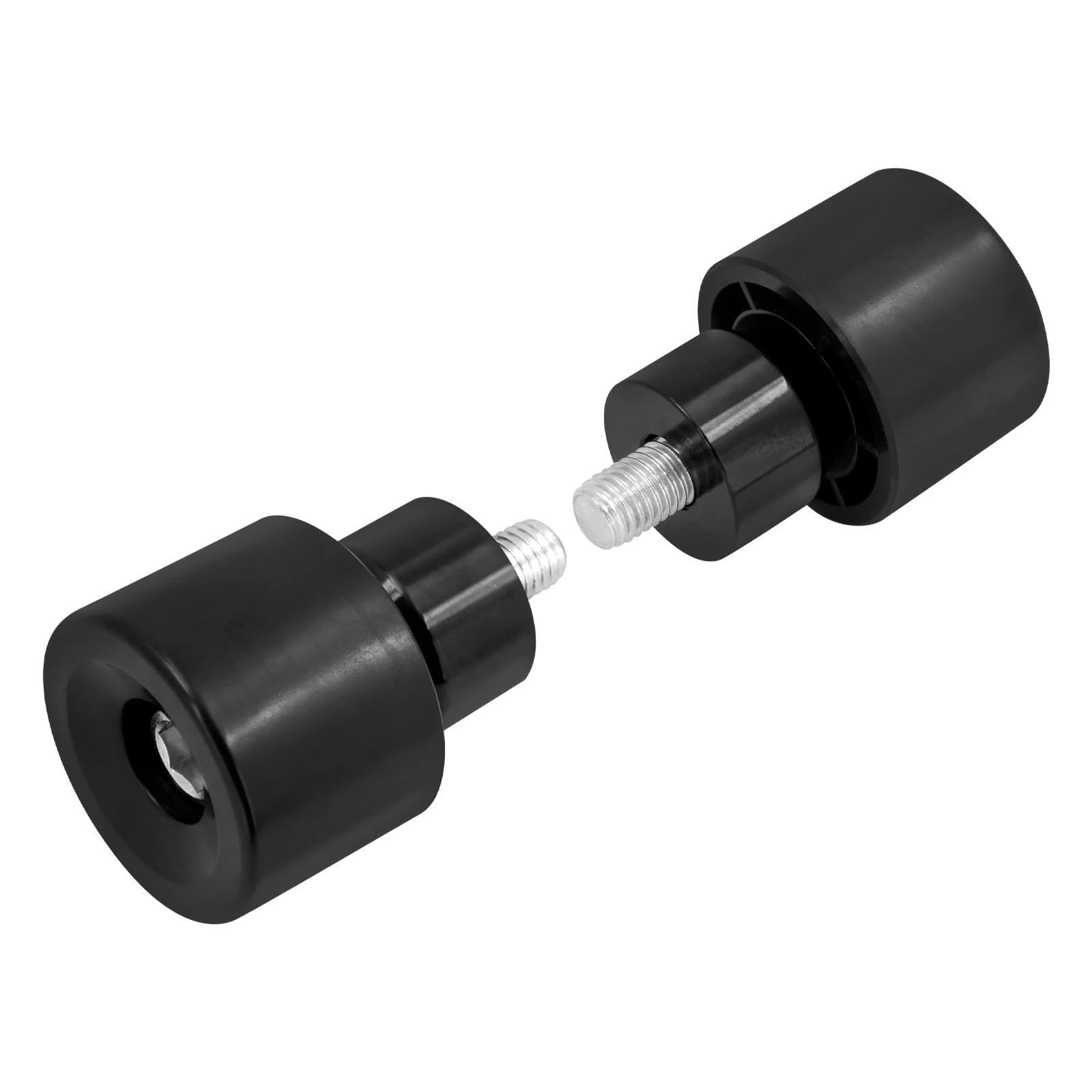 motorrad stoßstangen blöcke 1 paar Crash Bar Protector Ball Motorrad Satteltasche Ball M12 Fit Für Harley Touring Softail Sportster XL Dyna Motorrad Sturzbügel(Black Guard Ball) von NADCFN