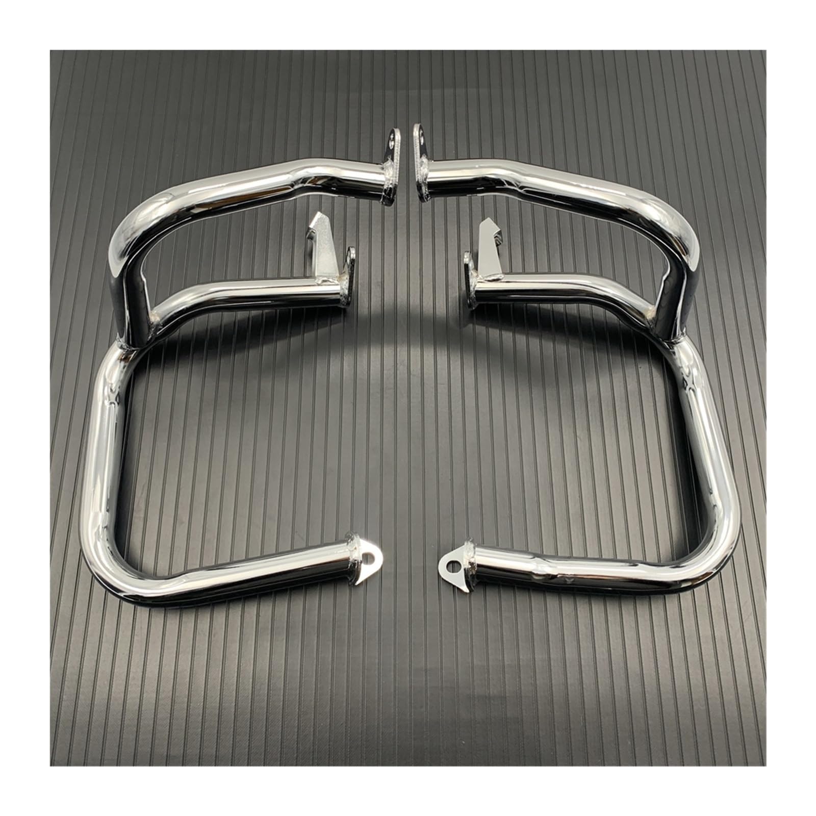 motorrad stoßstangen blöcke Chrom Motorrad Crash Bar Motor Schutz Schutz Fit Für Honda Goldwing 1800 GL1800 GL1800A 2001-2017 Motorrad Sturzbügel(Front) von NADCFN