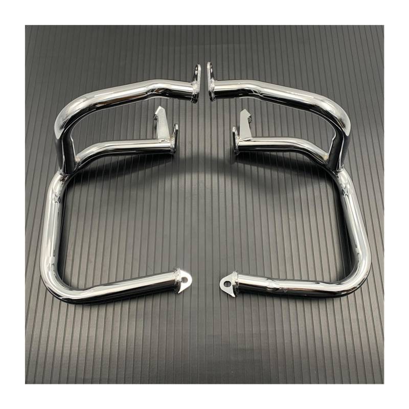 motorrad stoßstangen blöcke Chrom Motorrad Crash Bar Motor Schutz Schutz Fit Für Honda Goldwing 1800 GL1800 GL1800A 2001-2017 Motorrad Sturzbügel(Front) von NADCFN