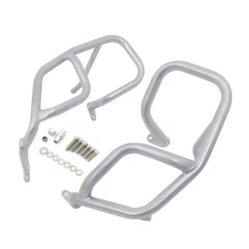 motorrad stoßstangen blöcke FIT Für BMW F850GS F750GS F 750 850 GS 2017-2023 Motorrad Motor Schutz Verkleidung Rahmen Crash Tank Bar Stoßstange Motorrad Sturzbügel(Lower-silver) von NADCFN