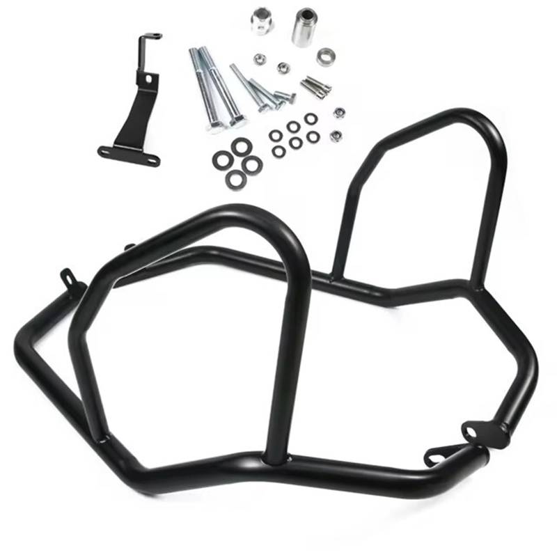 motorrad stoßstangen blöcke FIT Für BMW F850GS F750GS F 750 850 GS 2017-2023 Motorrad Motor Schutz Verkleidung Rahmen Crash Tank Bar Stoßstange Motorrad Sturzbügel(Upper-black) von NADCFN