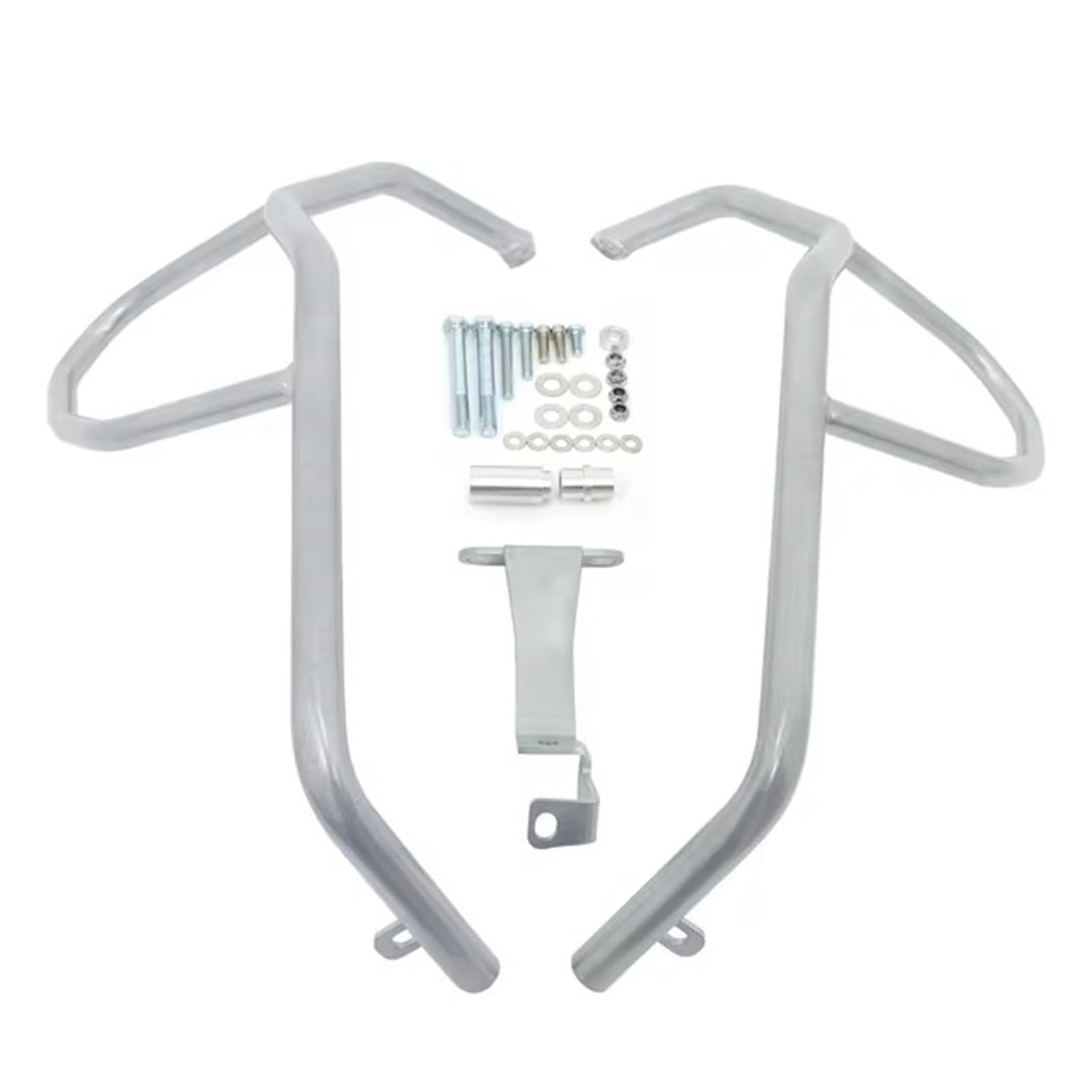 motorrad stoßstangen blöcke FIT Für BMW F850GS F750GS F 750 850 GS 2017-2023 Motorrad Motor Schutz Verkleidung Rahmen Crash Tank Bar Stoßstange Motorrad Sturzbügel(Upper-silver) von NADCFN