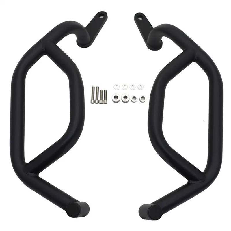 motorrad stoßstangen blöcke Fit Für CFMOTO 450 MT 2024 Motor Schutz Crash Bar Für CFMOTO 450MT Motorrad Rahmen Schutz Stoßstange 450-MT Motorrad Sturzbügel(Only Lower Black) von NADCFN