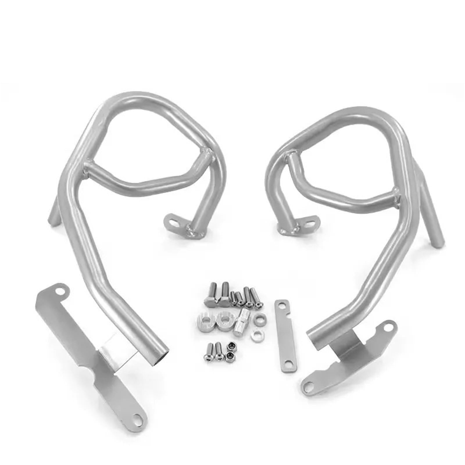 motorrad stoßstangen blöcke G310GS Motorrad-Sturzbügel, oberer oder unterer Motorschutzrahmenkäfig, Fallschutz, passend für BMW G310R G310GS 2017–2024 Motorrad Sturzbügel(Silver Lower Bumper) von NADCFN