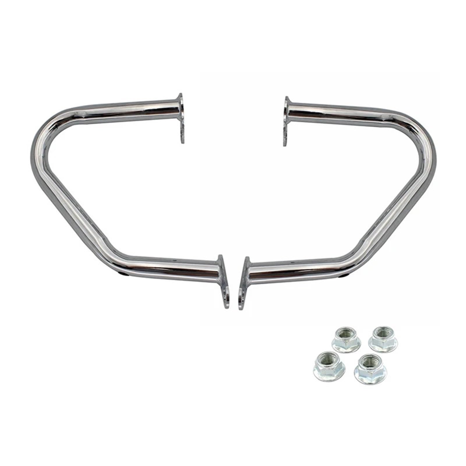 motorrad stoßstangen blöcke Motor Crash Bar Stoßstange Fit Für Triumph Bonneville T100 T120 Bobber Thruxton 1200 R Street Cup Twin Speed ​​Twin Motorrad Sturzbügel(Chrome) von NADCFN