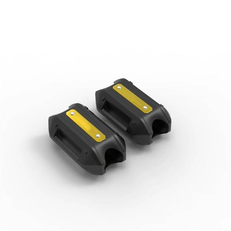 motorrad stoßstangen blöcke Motorrad 25MM Motor Crash Bar Stoßstange Dekorative Schutz Block FIT Für KAWASAKI KLE500 KLE650 KLE 500 KLE 600 1991-2007 Motorrad Sturzbügel(Gold) von NADCFN
