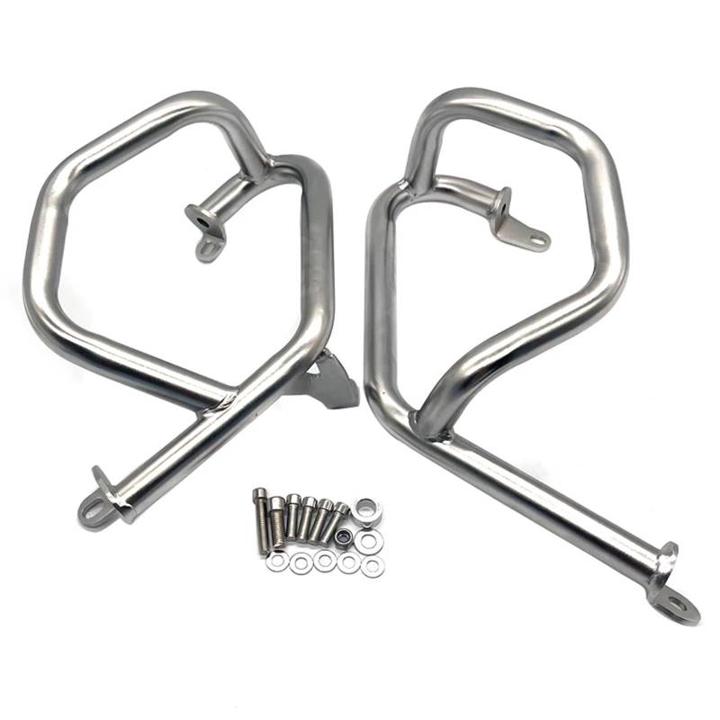 motorrad stoßstangen blöcke Motorrad Motor Crash Bar Motor Schutz Rahmen Fallen Protector Fit Für BMW F750GS F850GS F750 850 GS 2018-2023 Motorrad Sturzbügel(Lower Silver) von NADCFN
