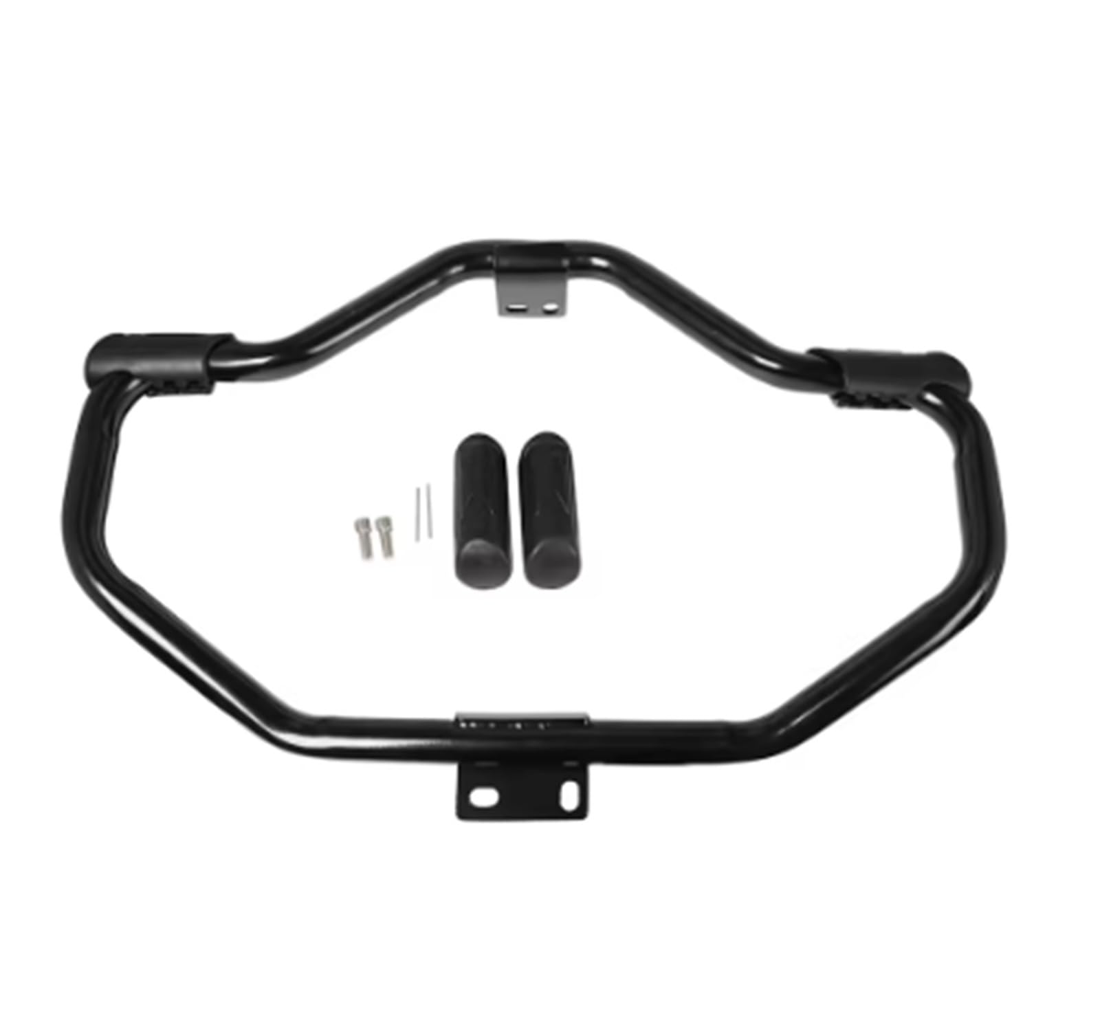 motorrad stoßstangen blöcke Motorrad Motor Schutz Autobahn Crash Bar Schwarz/Chrom FIT Für Harley Sportster XL883 XL1200 48 72 2004-2017 Motorrad Sturzbügel(Gloss Black) von NADCFN