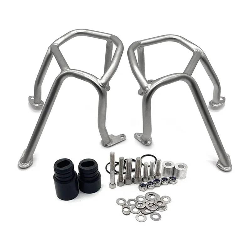 motorrad stoßstangen blöcke Motorrad Motorschutzbügel Crash Tank Bar Stoßfänger Verkleidung Rahmenschutz Edelstahl Passend für BMW R 1250 LC 2019-2023 Motorrad Sturzbügel(Lower Silver) von NADCFN