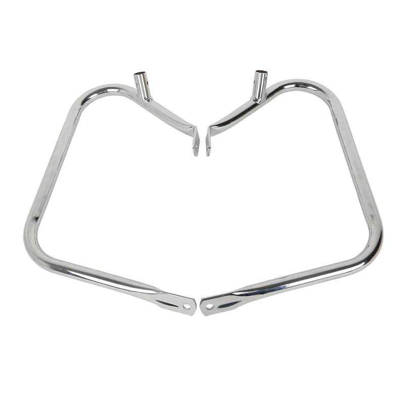 motorrad stoßstangen blöcke Motorrad-Schutzbügel passend für Harley Touring Street Glide Road King Electra Glide Road Glide FLHT FLHR FLTR 1997–2013 2012 Motorrad Sturzbügel(Chrome) von NADCFN