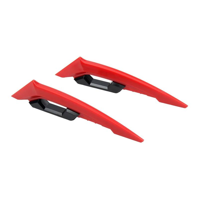 motorrad stoßstangen blöcke Motorrad Universal Side Spoiler Dynamische Flügel Front Verkleidung Winglets 1 paar Aufkleber Aerodynamische Roller Motorrad Sturzbügel(Red) von NADCFN