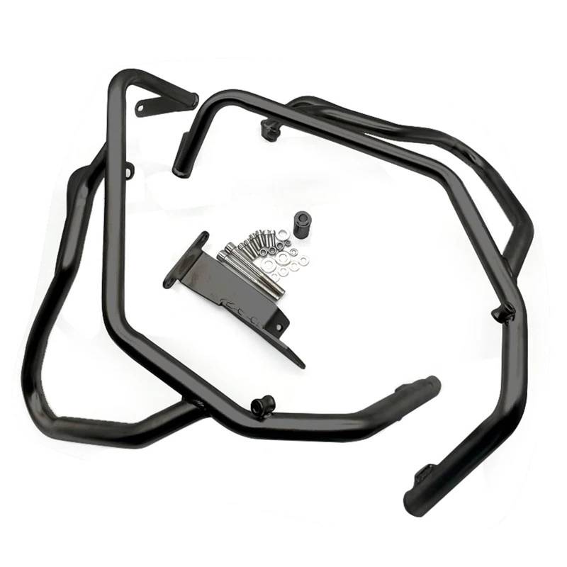 motorrad stoßstangen blöcke Motorradzubehör Motorschutzbügel Crash Bars Stoßstangenschutz Passend für BMW F750GS F850GS 2018-2022 Motorrad Sturzbügel(Black) von NADCFN