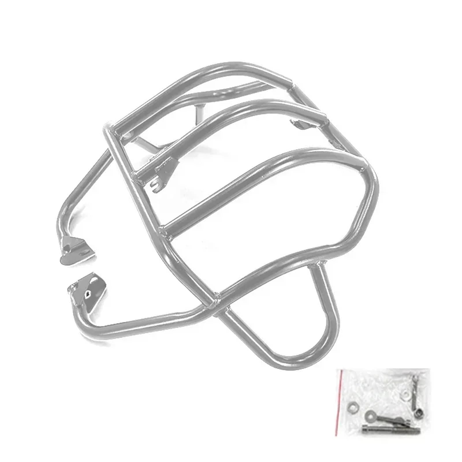 motorrad stoßstangen blöcke Motorradzubehör Oberer unterer Schutzbügel Autobahnschutz Passend für BMW G650GS Sertao 08-16 F650GS Dakar 99-08 Motorrad Sturzbügel(Silver Lower) von NADCFN