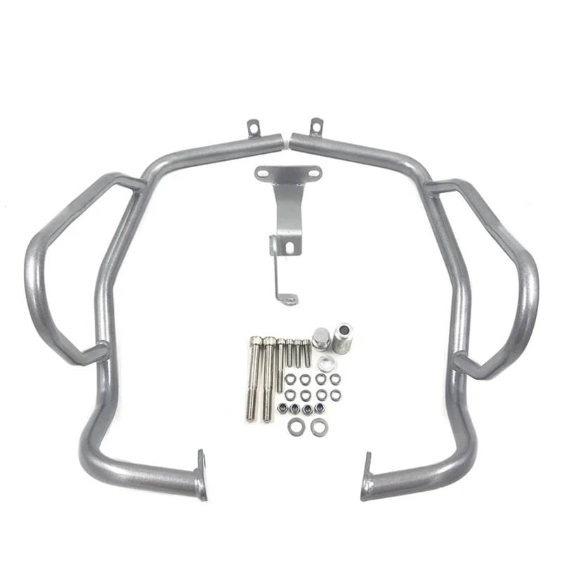 motorrad stoßstangen blöcke Passend für BMW F750GS F850GS F750 GS F850GS 2018-2023 2022 Motorrad-Motorschutzbügel Crash Bars Stoßstangenschutz Motorrad Sturzbügel(Upper Silver) von NADCFN