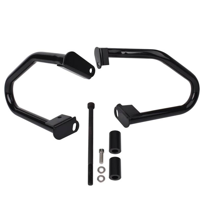 motorrad stoßstangen blöcke Passend für CM1100 CMX1100 Crash Bar Rahmen Stoßstange Passend für Honda Rebel CM CMX 1100 2021-2024 Motorrad Motorschutz Motorrad Sturzbügel(Gross black) von NADCFN