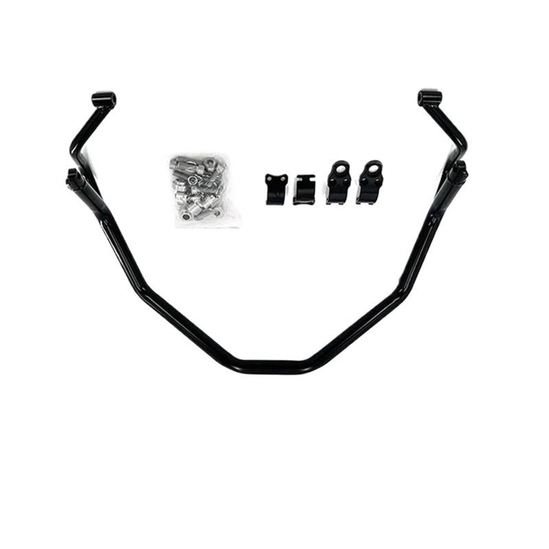 motorrad stoßstangen blöcke Passend für HONDA XADV X-adv 750 X ADV 750 2021-2024 Motorrad-Obermotorschutzbügel-Crash-Bar-Stahlrahmenschutz Motorrad Sturzbügel(Black Upper) von NADCFN
