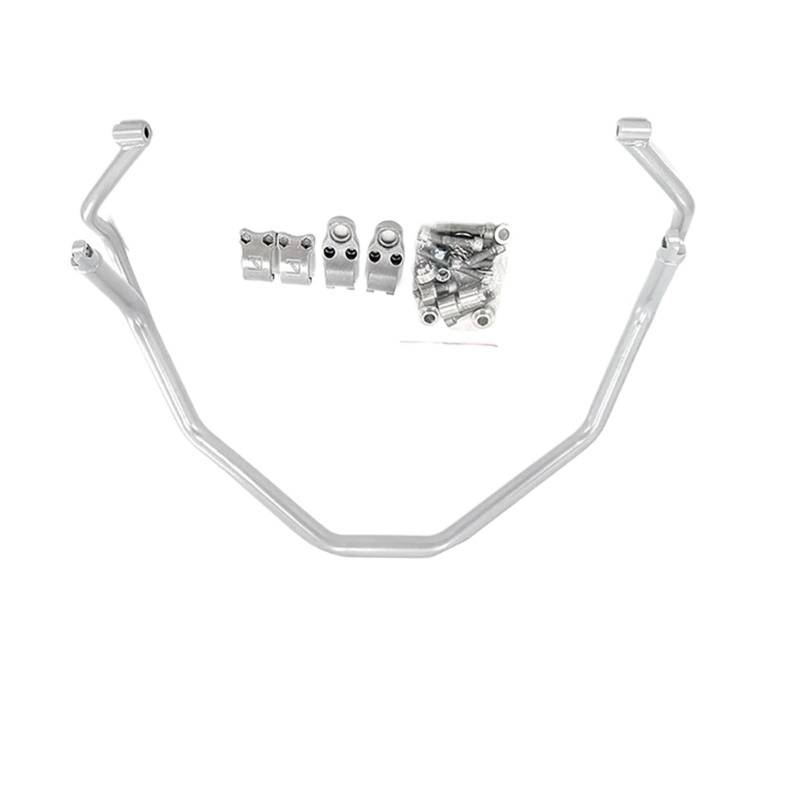 motorrad stoßstangen blöcke Passend für HONDA XADV X-adv 750 X ADV 750 2021-2024 Motorrad-Obermotorschutzbügel-Crash-Bar-Stahlrahmenschutz Motorrad Sturzbügel(Silver Upper) von NADCFN