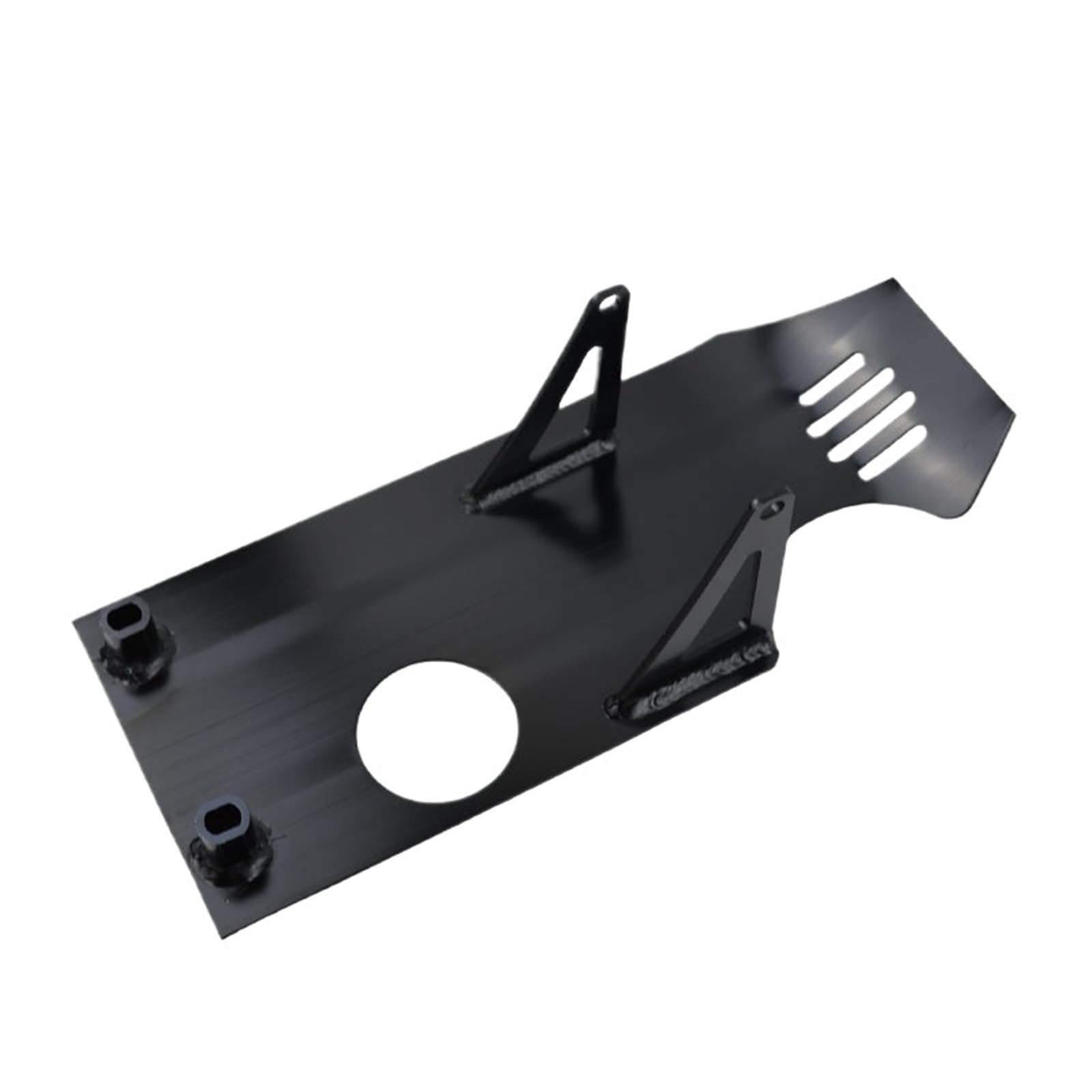 motorrad stoßstangen blöcke Passend für LING QI Motorrad-Motorchassisschutz 335 mm Aluminium-Bauchwannenschutzabdeckung Motorrad Sturzbügel(Black) von NADCFN