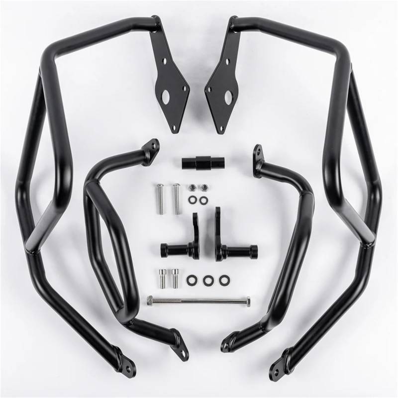 motorrad stoßstangen blöcke Passend für NX400 NX500, oberer und unterer Crash Bar, Motorstoßstangenschutz, passend für Honda NX400 NX500 2024, Fallschutz Motorrad Sturzbügel(A Set) von NADCFN