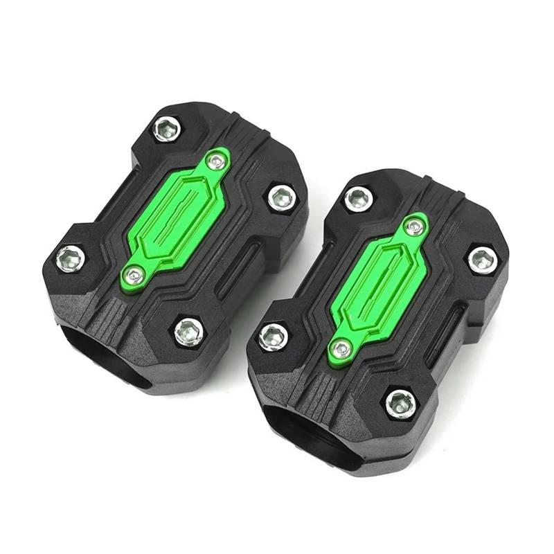 motorrad stoßstangen blöcke Passend für Yamaha Tenere 700 XTZ Tenere 700 Super Tenere XT1200Z Motorrad-Motorschutz-Stoßfängerblock-Zubehör Motorrad Sturzbügel(2pcs blocks Green) von NADCFN