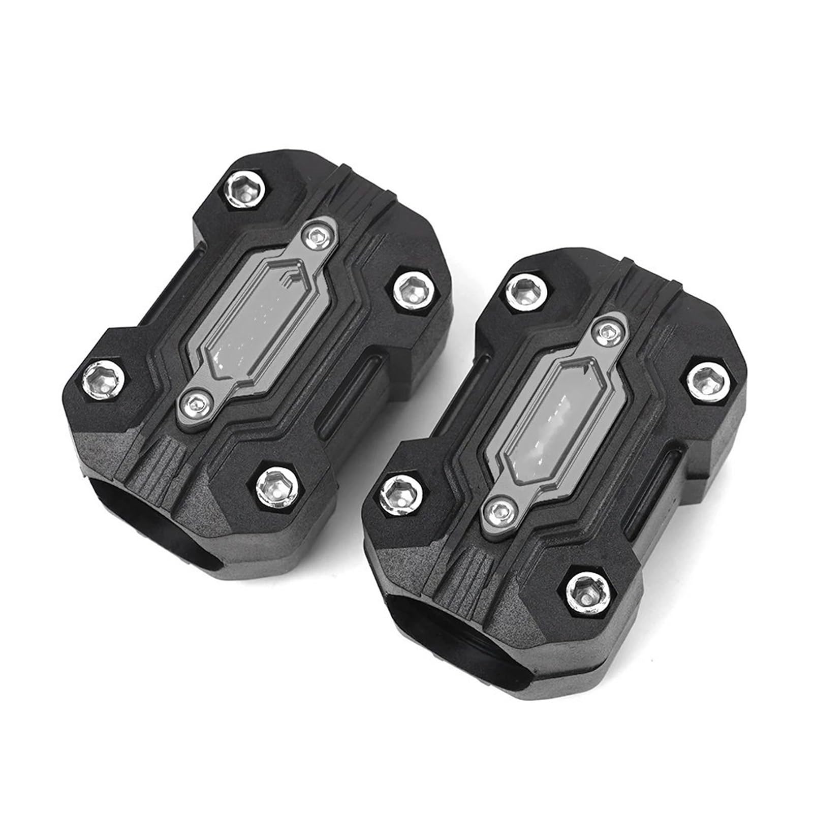 motorrad stoßstangen blöcke Passend für Yamaha Tenere 700 XTZ Tenere 700 Super Tenere XT1200Z Motorrad-Motorschutz-Stoßfängerblock-Zubehör Motorrad Sturzbügel(2pcs blocks Grey) von NADCFN