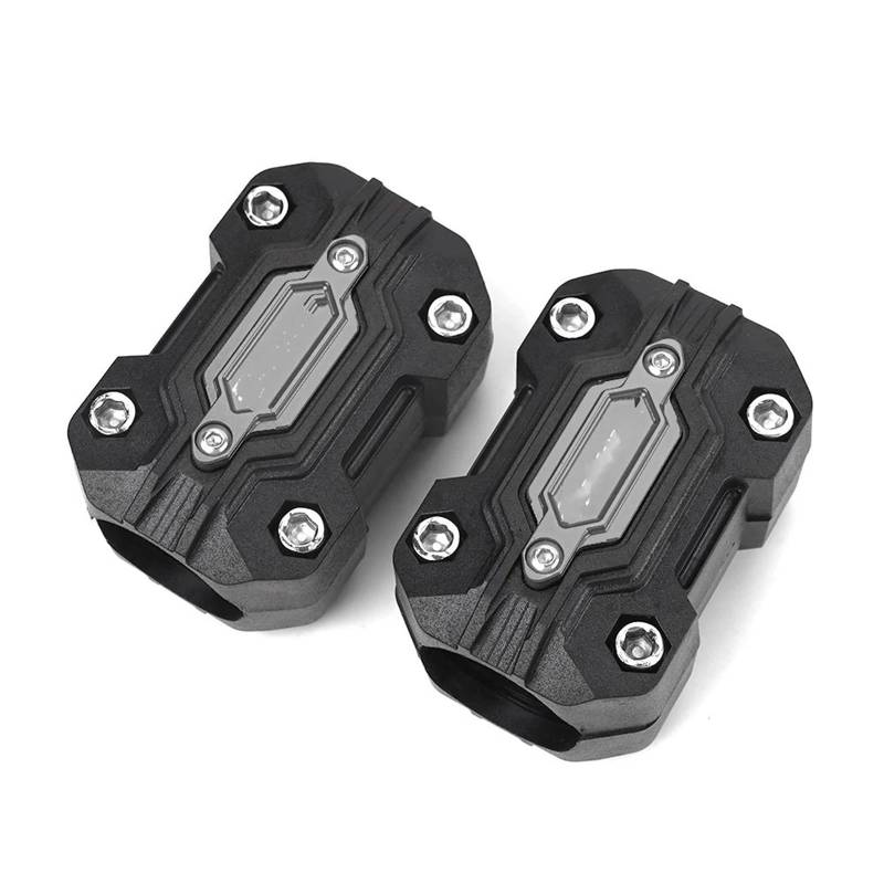 motorrad stoßstangen blöcke Passend für Yamaha Tenere 700 XTZ Tenere 700 Super Tenere XT1200Z Motorrad-Motorschutz-Stoßfängerblock-Zubehör Motorrad Sturzbügel(2pcs blocks Grey) von NADCFN