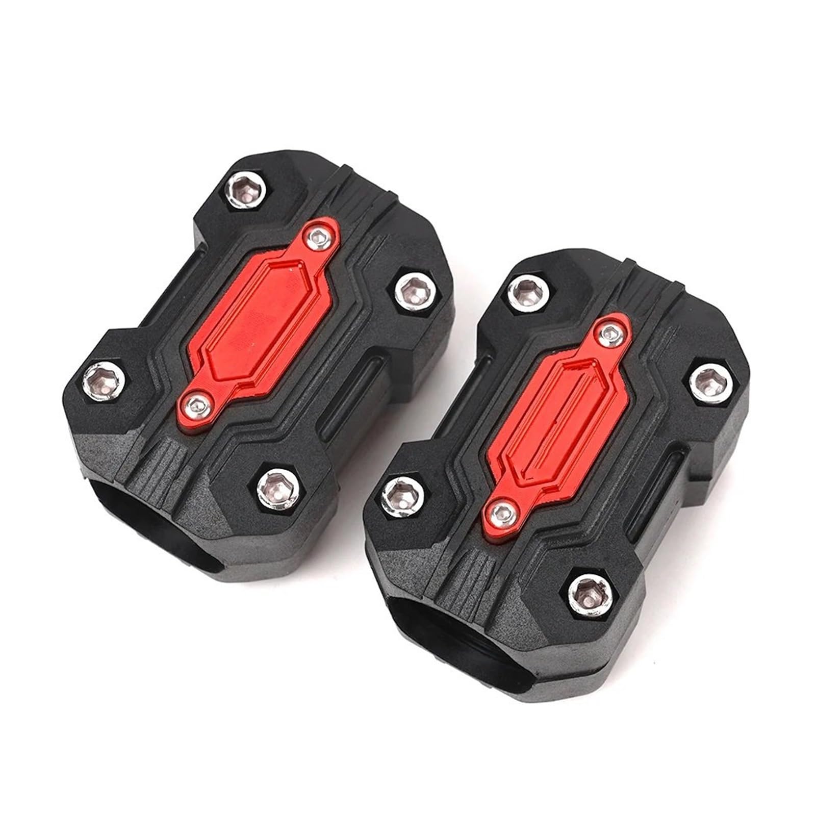 motorrad stoßstangen blöcke Passend für Yamaha Tenere 700 XTZ Tenere 700 Super Tenere XT1200Z Motorrad-Motorschutz-Stoßfängerblock-Zubehör Motorrad Sturzbügel(2pcs blocks Red) von NADCFN