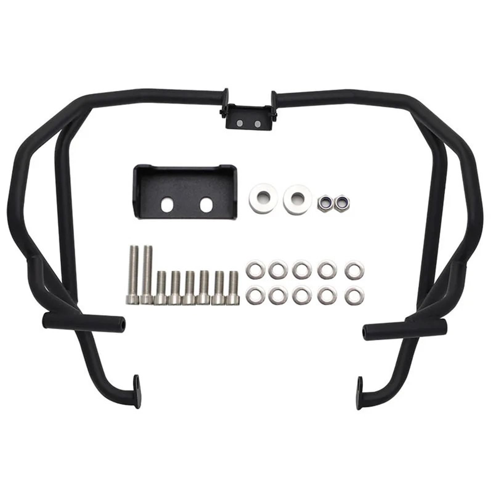 motorrad stoßstangen blöcke Rahmenstoßstange Anti-Crash-Bar Anti-Fall-Schutz-Kit Motorschutzabdeckung Passend für CFMOTO 450 MT 2024 450MT Motorrad Sturzbügel(Only Upper Black) von NADCFN