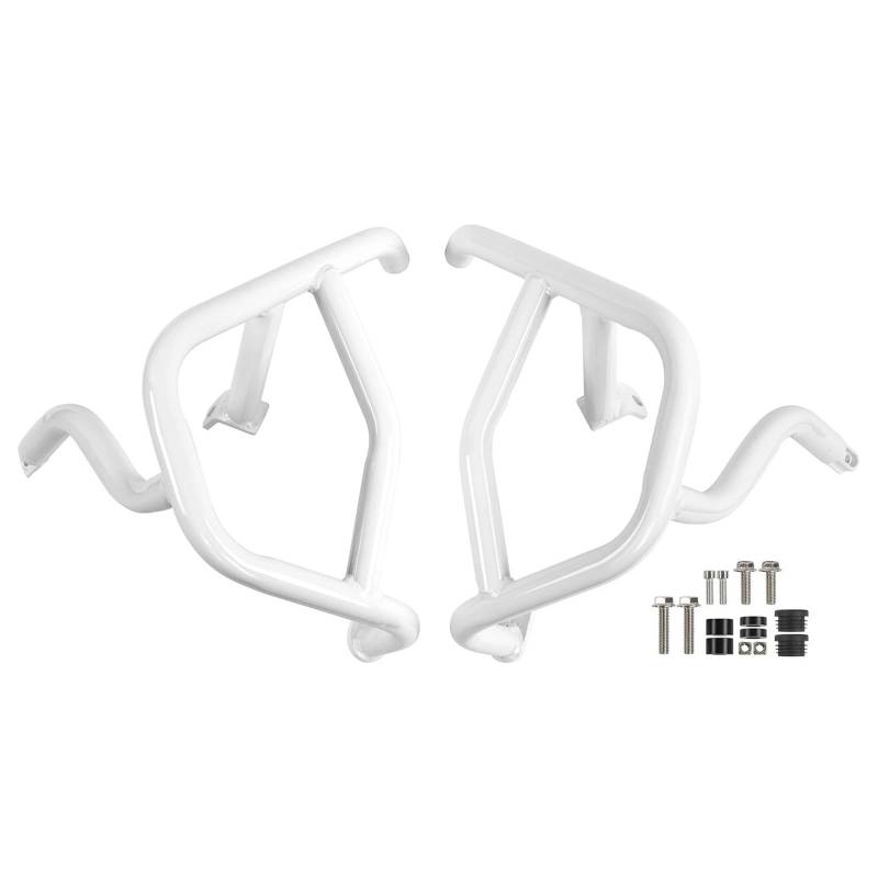 motorrad stoßstangen blöcke Unteren Crash Bar Motor Schutz Protector Fit Für Triumph Tiger 900 GT Rally PRO 2020-2023 Tiger 900 Stoßstange Motorrad Sturzbügel(White) von NADCFN