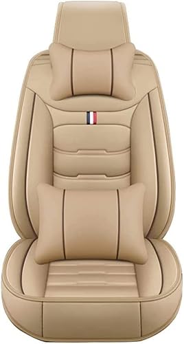 NAHAN PU Leder Autositzbezüge-Set für BMW 6er G32 Gran Turismo 6er GT 2017-2022, Airbag kompatibel, wasserdicht, Auto Sitzbezüge Covers Zubehör,Beige von NAHAN